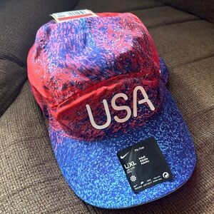Nike Red and Blue USA Cap